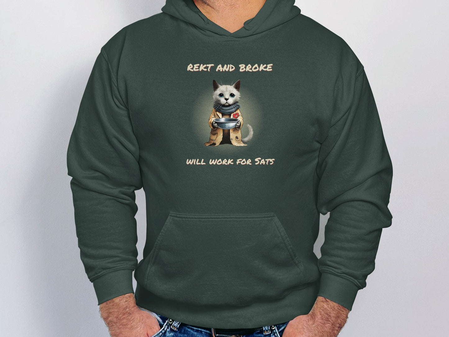 Rekt and Broke Hoodie | Unisex Hooded Sweatshirt