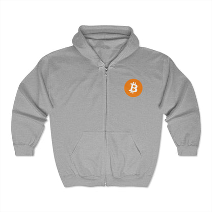 The Bitcoin Hoodie | Unisex Full Zip Hooded Sweatshirt