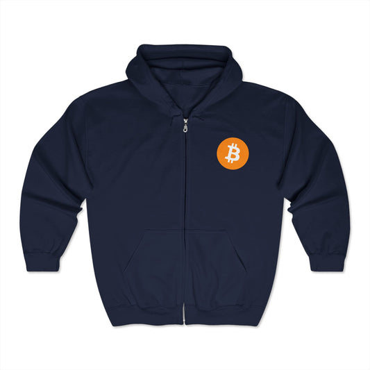 The Bitcoin Hoodie | Unisex Full Zip Hooded Sweatshirt