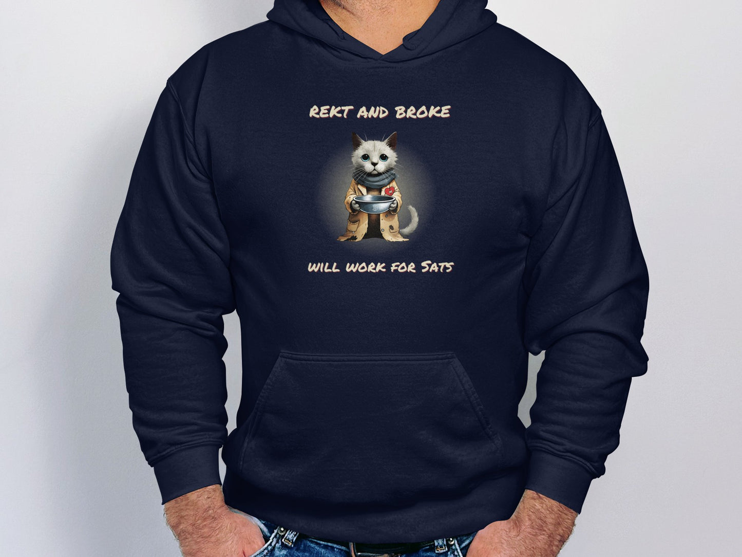 Rekt and Broke Hoodie | Unisex Hooded Sweatshirt