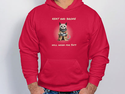 Rekt and Broke Hoodie | Unisex Hooded Sweatshirt
